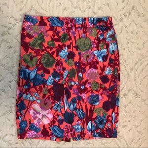 JCrew Womens Floral Pencil Skirt Size 2
